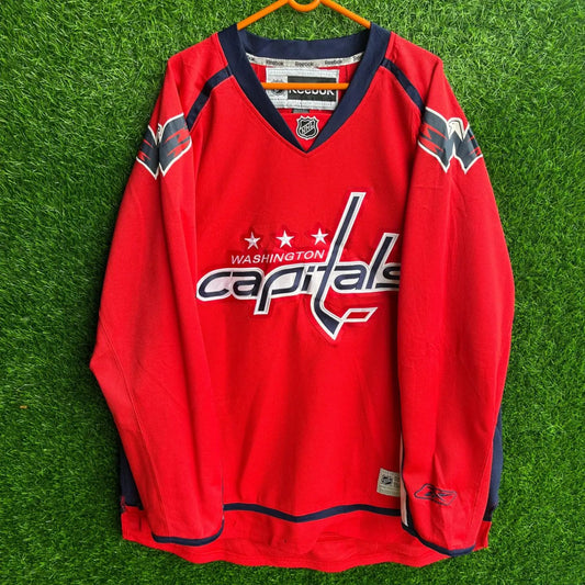 Ice Hockey Jersey Washington Capitals (Oversized Ice Hockey Full Sleeve T Shirt or jersey unisex)