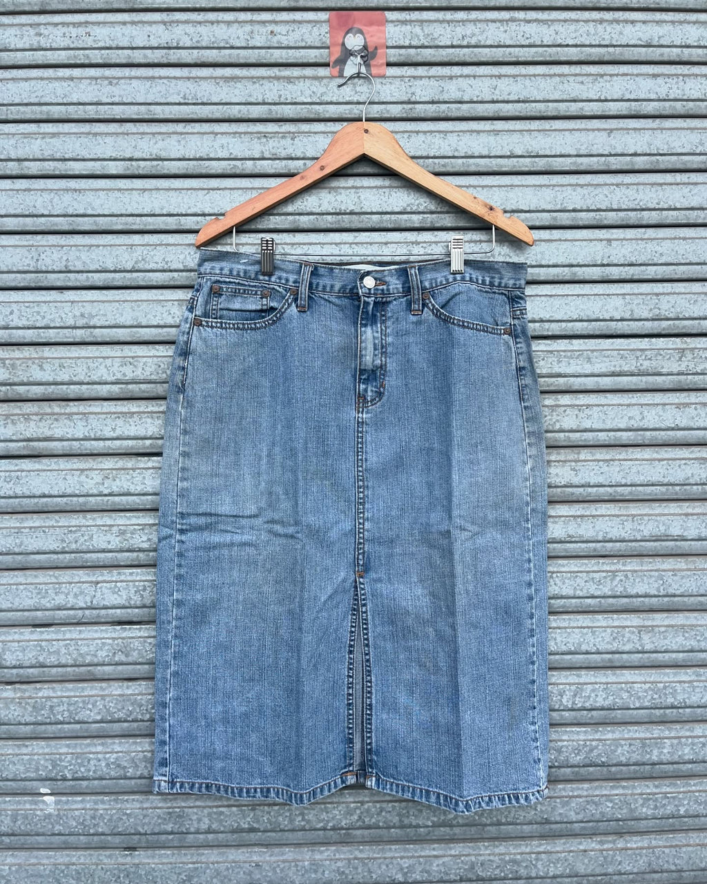 Gaps Jeans Knee length slit skirt - Thrift Wallet