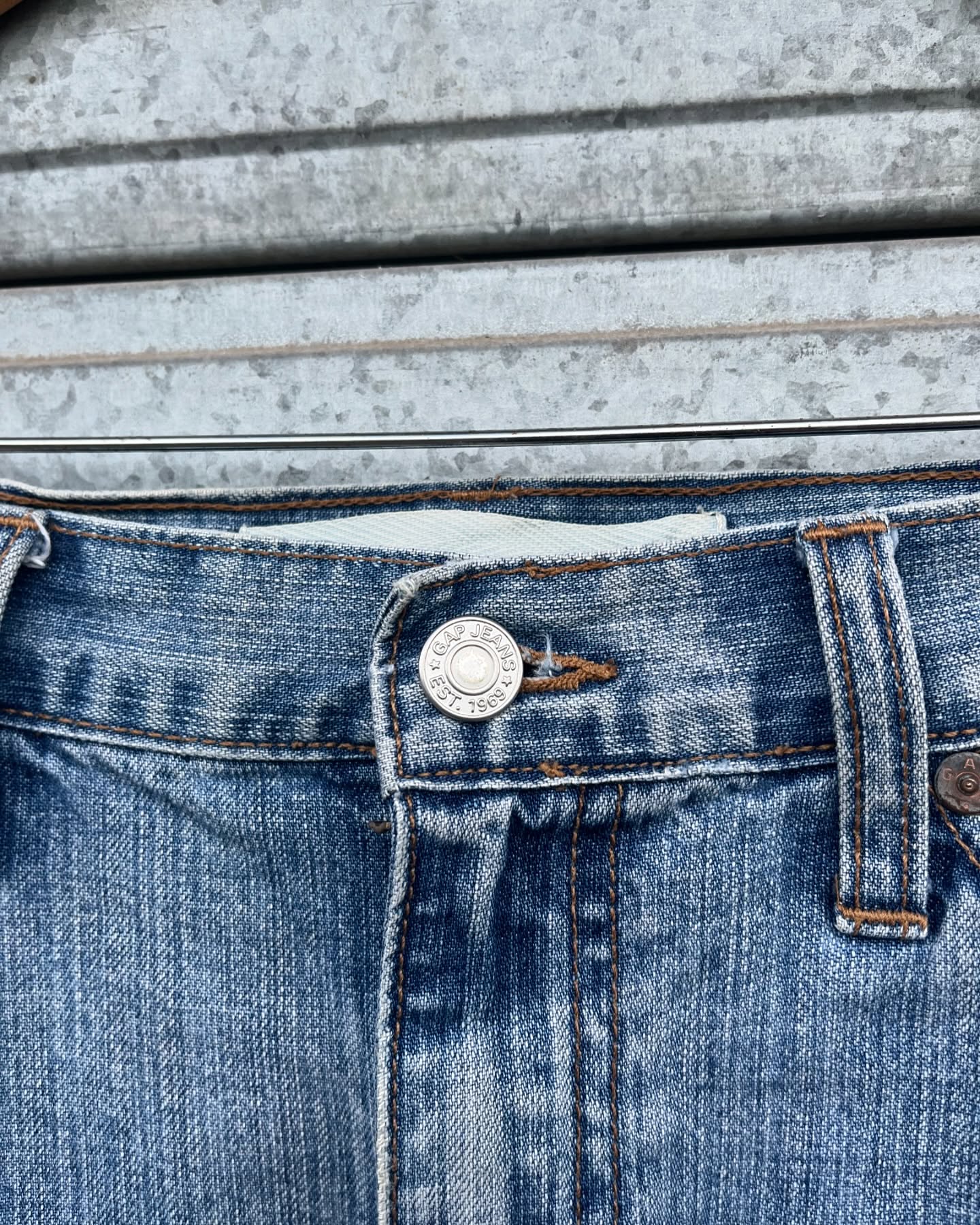 Gaps Jeans Knee length slit skirt - Thrift Wallet