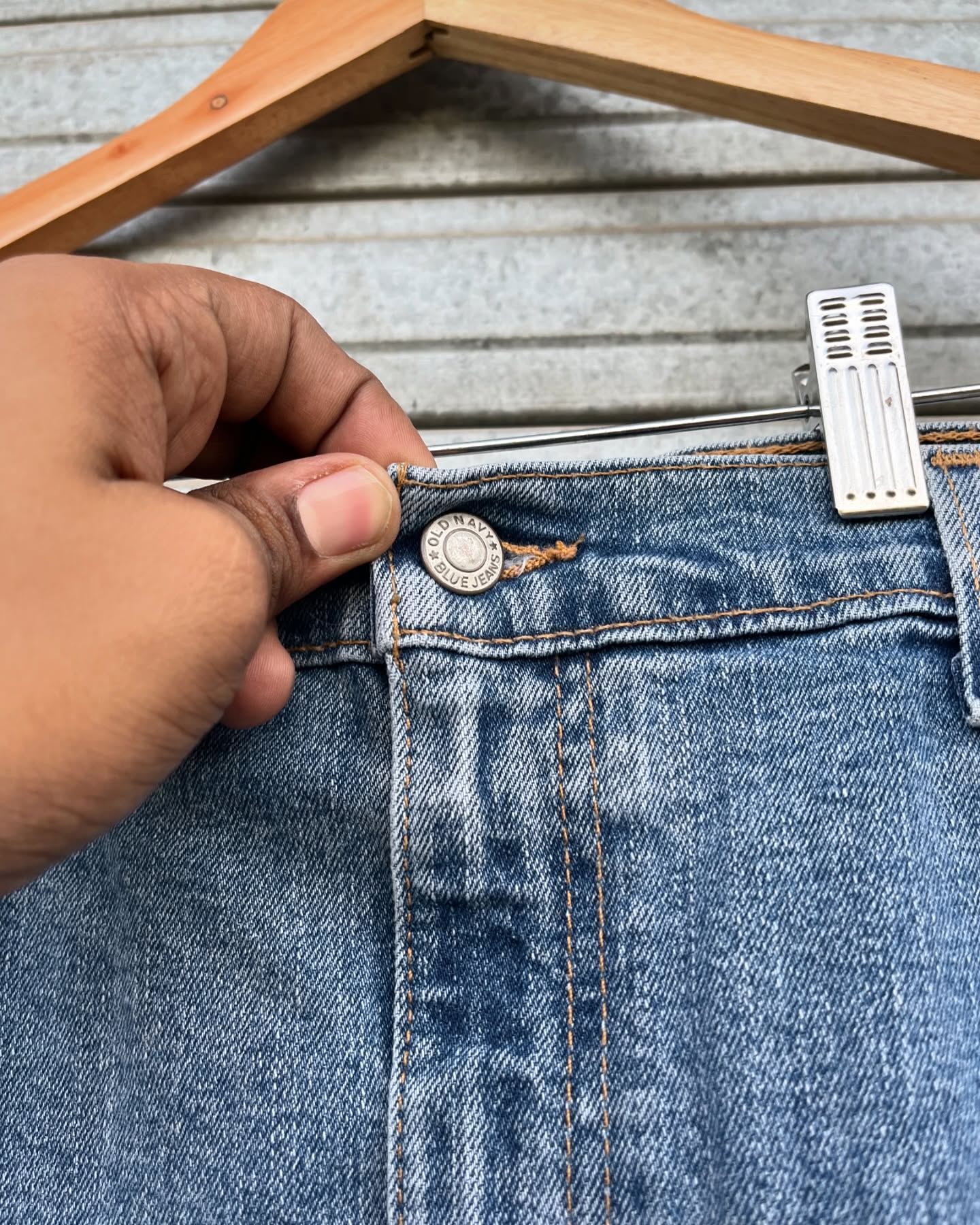 Old Navy Blue jeans Mini skirt - Thrift Wallet