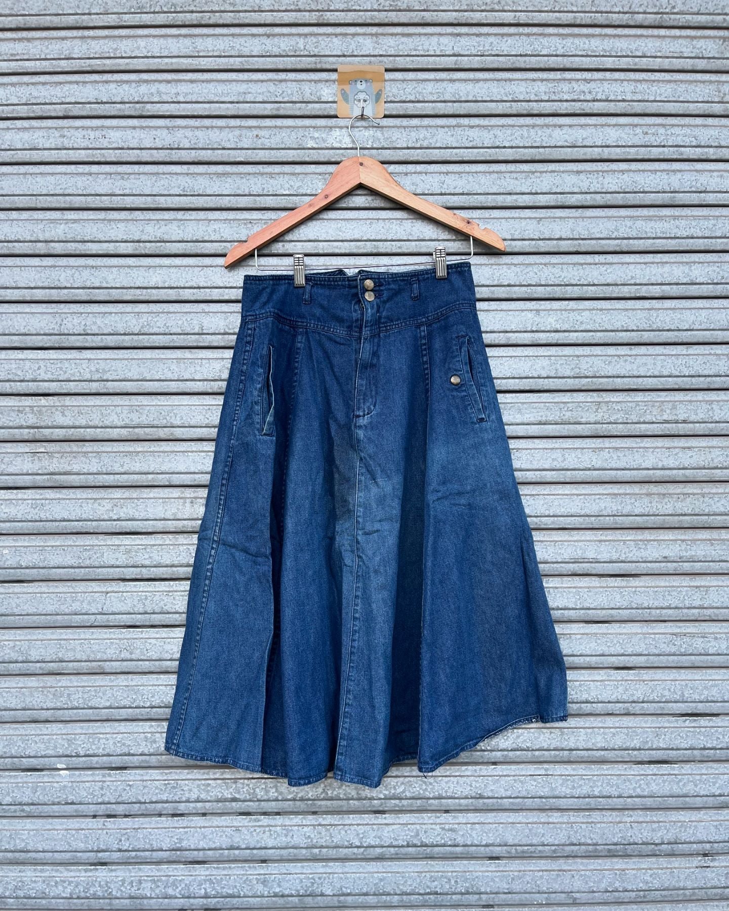 Long Skirt French Navy - Thrift Wallet