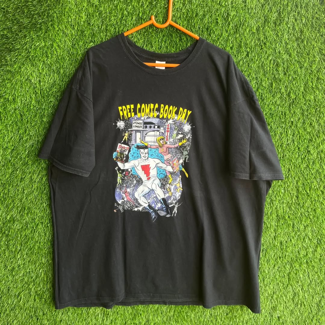 Oversized Free Comic book day T shirt (Oversized Half sleeve T Shirt or jersey unisex) - Thrift Wallet