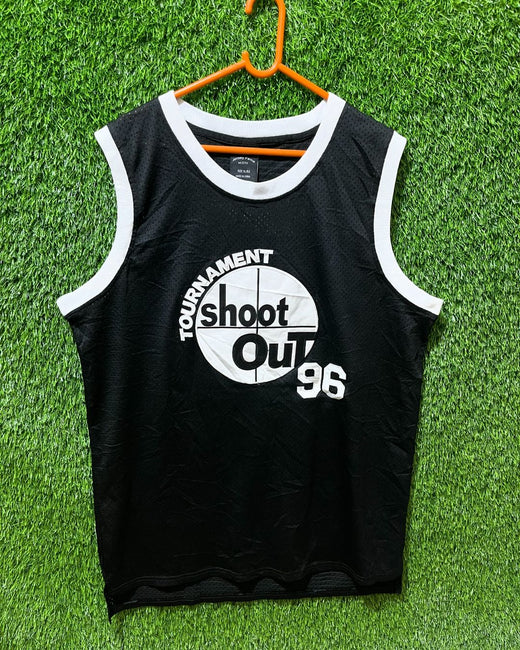 Basketball Jerseys Tournament Shoutout Birdie 96 (Oversized Sleeveless Basketball T Shirt or jersey unisex)