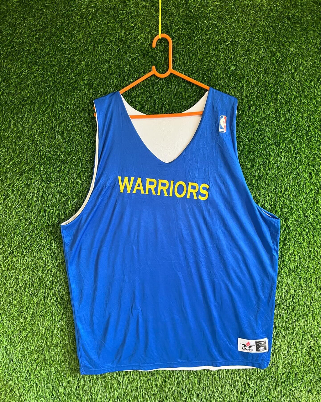 NBA Reversible Warriors (Oversized Sleeveless Basketball T Shirt or jersey unisex) - Thrift Wallet