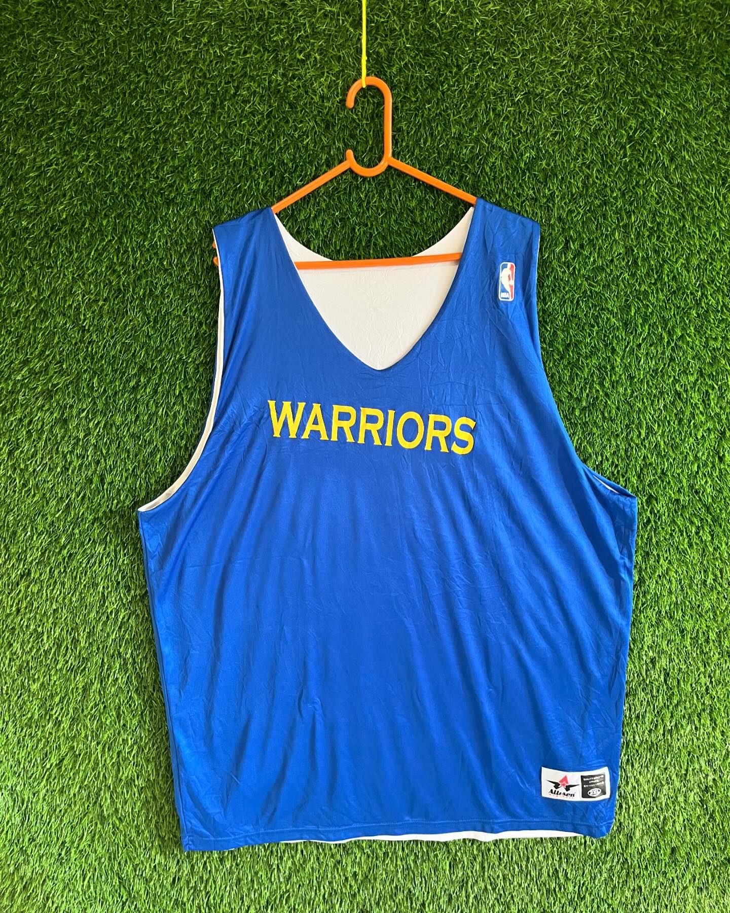 NBA Reversible Warriors (Oversized Sleeveless Basketball T Shirt or jersey unisex) - Thrift Wallet
