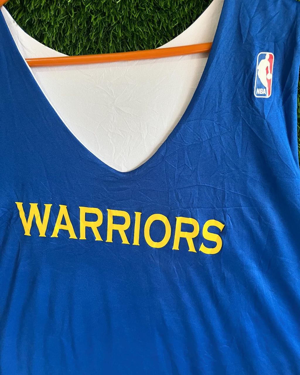 NBA Reversible Warriors (Oversized Sleeveless Basketball T Shirt or jersey unisex) - Thrift Wallet