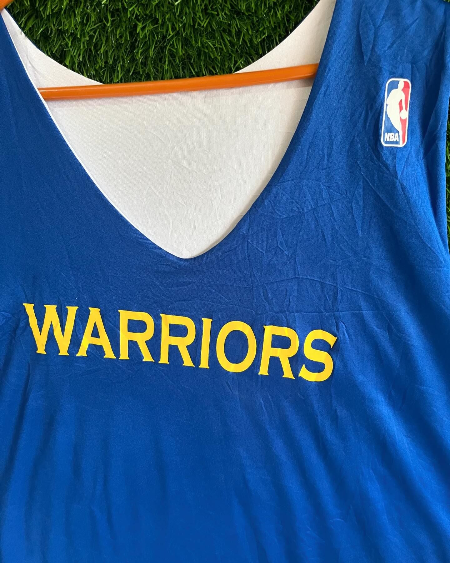 NBA Reversible Warriors (Oversized Sleeveless Basketball T Shirt or jersey unisex) - Thrift Wallet