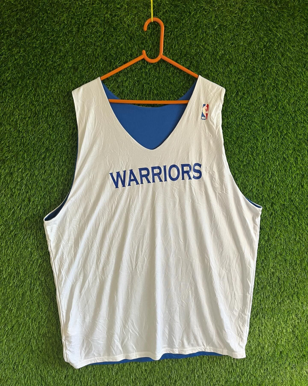 NBA Reversible Warriors (Oversized Sleeveless Basketball T Shirt or jersey unisex) - Thrift Wallet