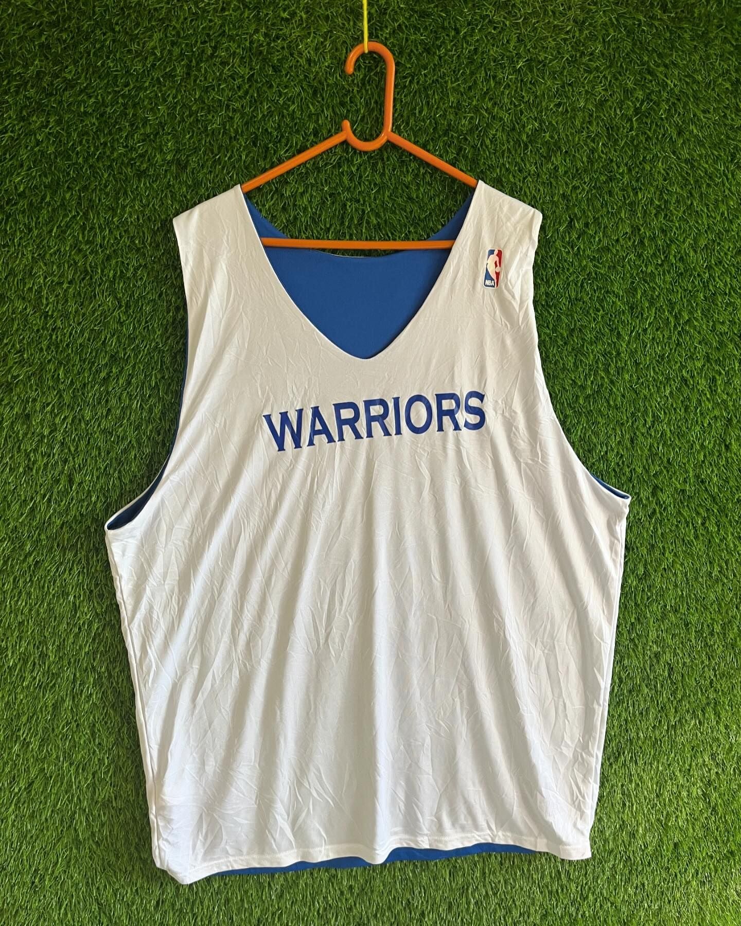 NBA Reversible Warriors (Oversized Sleeveless Basketball T Shirt or jersey unisex) - Thrift Wallet