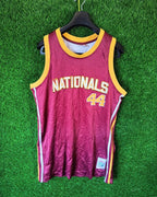 NBA Platinum fubu Nationals 44 (Oversized Sleeveless Basketball T Shirt or jersey unisex) - Thrift Wallet