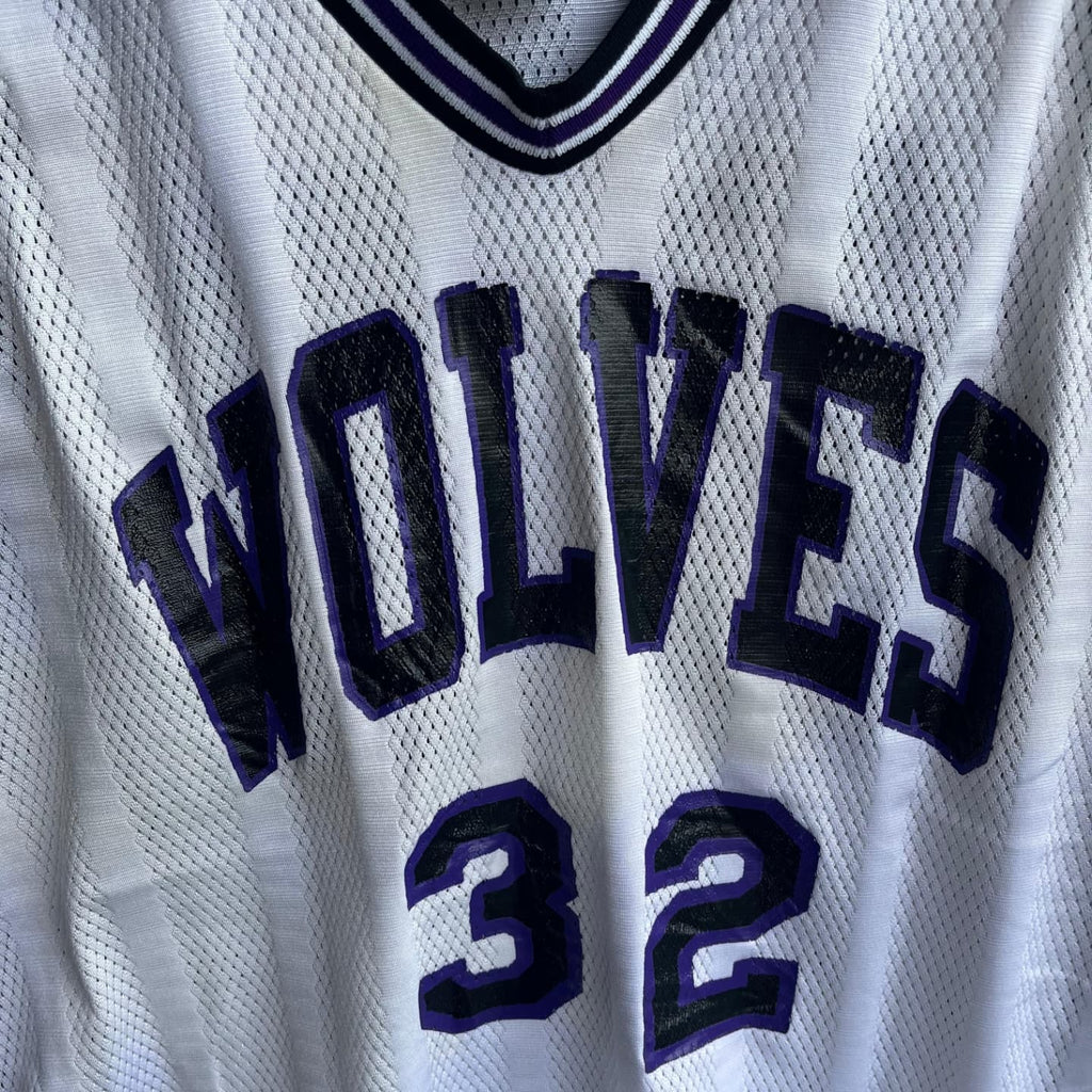 NBA Wolves 32  (Oversized Sleeveless Basketball T Shirt or jersey unisex) - Thrift Wallet