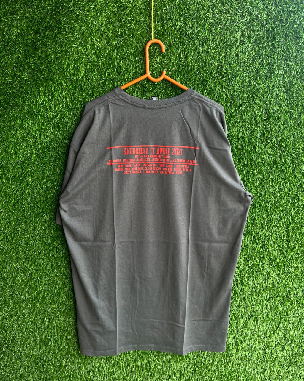 Oversized Not here to Fuck Spiders (Oversized half sleeve T-shirt) - Thrift Wallet