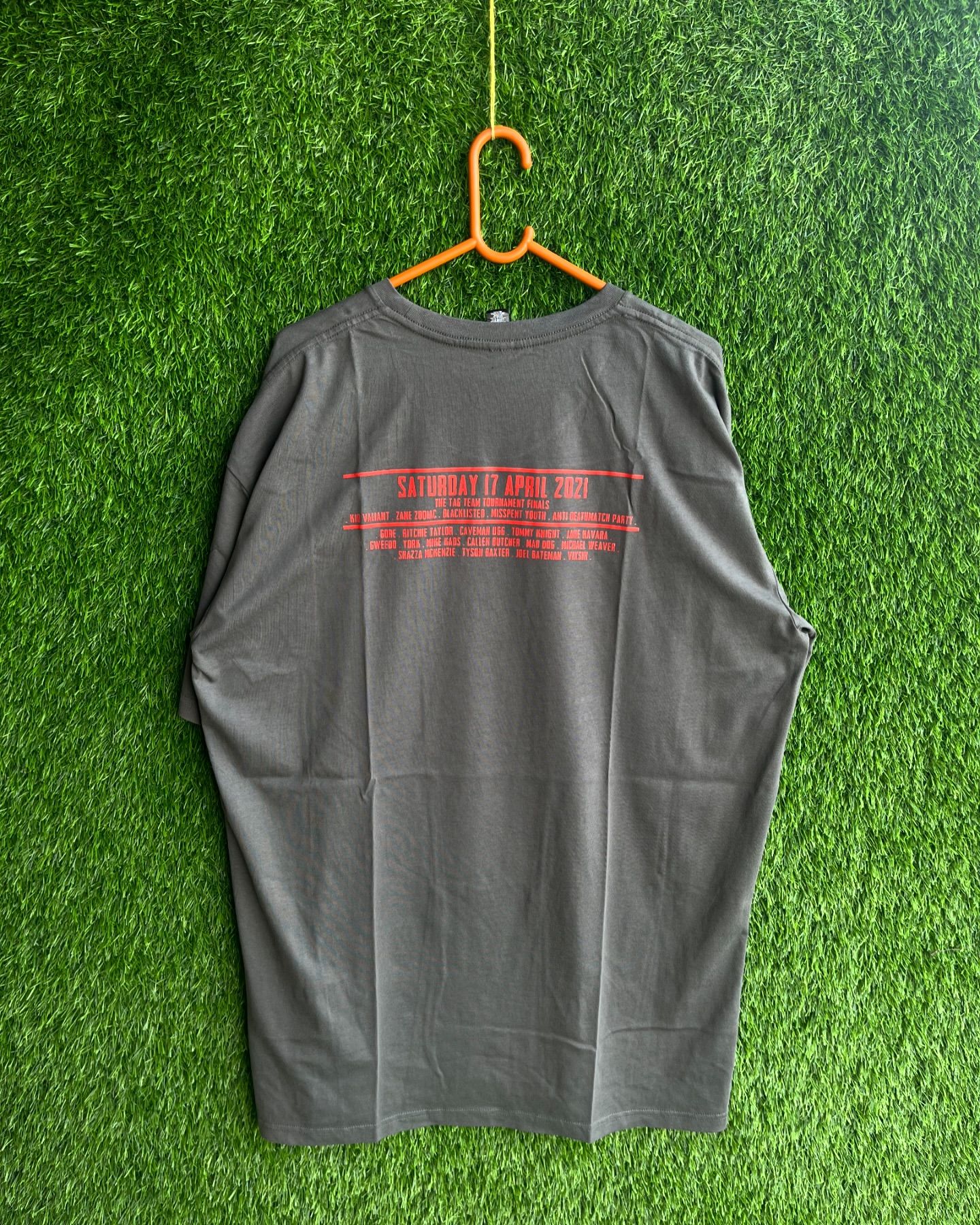 Oversized Not here to Fuck Spiders (Oversized half sleeve T-shirt) - Thrift Wallet