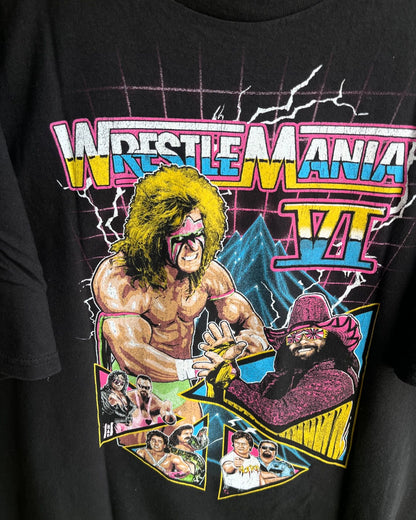 Oversized Vintage WrestleMania 6 (Oversized half sleeve T-shirt)