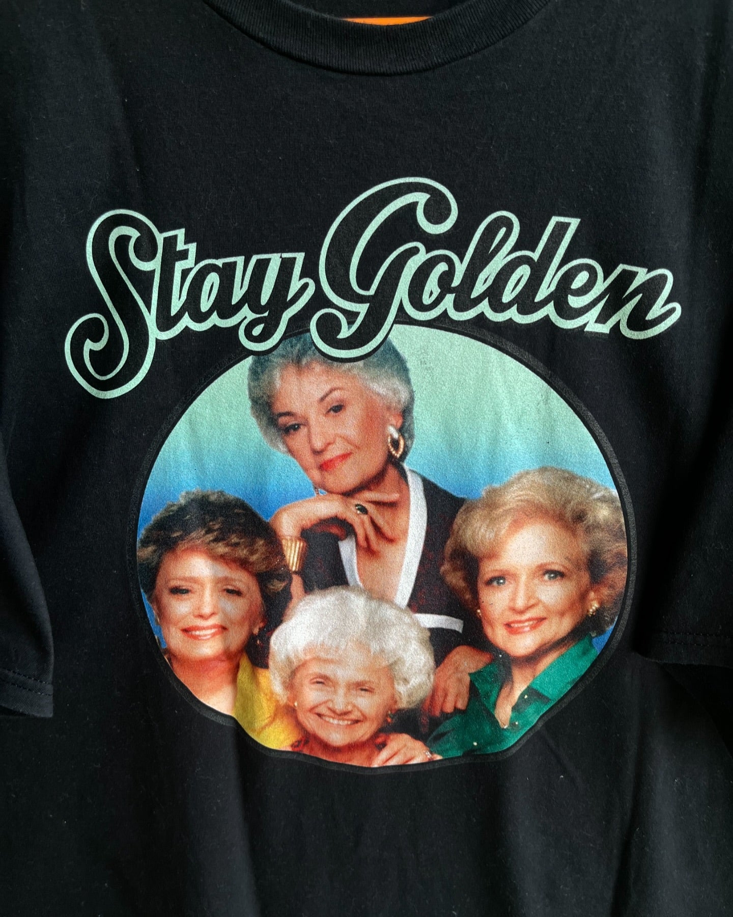 Oversized Stay Golden (Oversized half sleeve T-shirt)