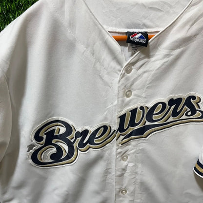 MLB Brewers Braun 8 (Oversized Half sleeve Shirt or jersey unisex)