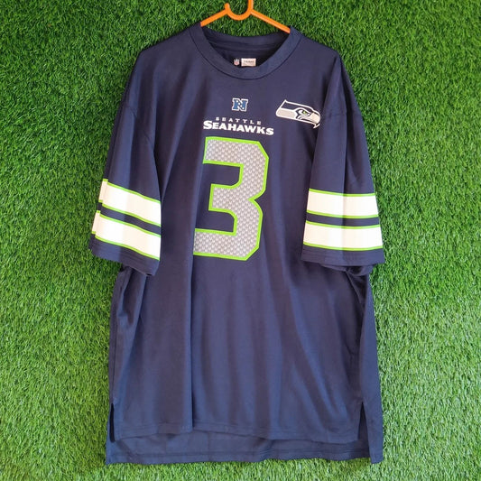 NFL Seattle Seahawks Wilson 3 (Oversized Half sleeve T Shirt or jersey unisex)