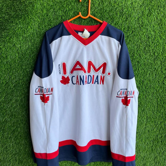 Ice Hockey Jersey I am Canadian(Oversized Full  Sleeve Ice hockey T Shirt or jersey unisex)