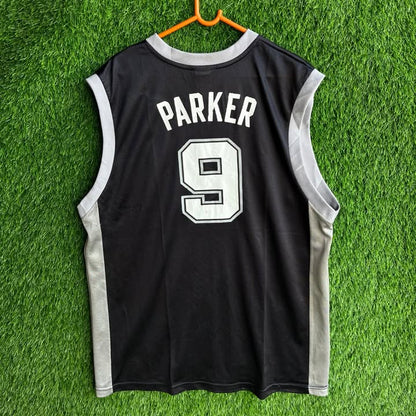 NBA Spurs 9 Parker( Oversized Sleeveless Basketball T shirt or jersy)