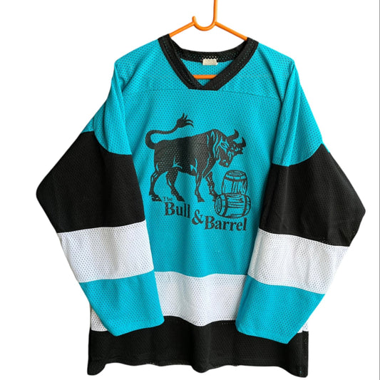 Ice Hockey Jersey Bull and Barrel (Oversized Full Sleeve Ice hockey T Shirt or jersey unisex)