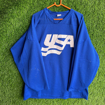 Ice Hockey Jersey mesh USA (Oversized Full Sleeve Ice hockey T Shirt or jersey unisex)