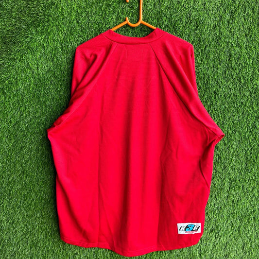 Ice hockey Jersey Kobe Plain Red (Oversized Full Sleeve Ice hockey T Shirt or jersey unisex)