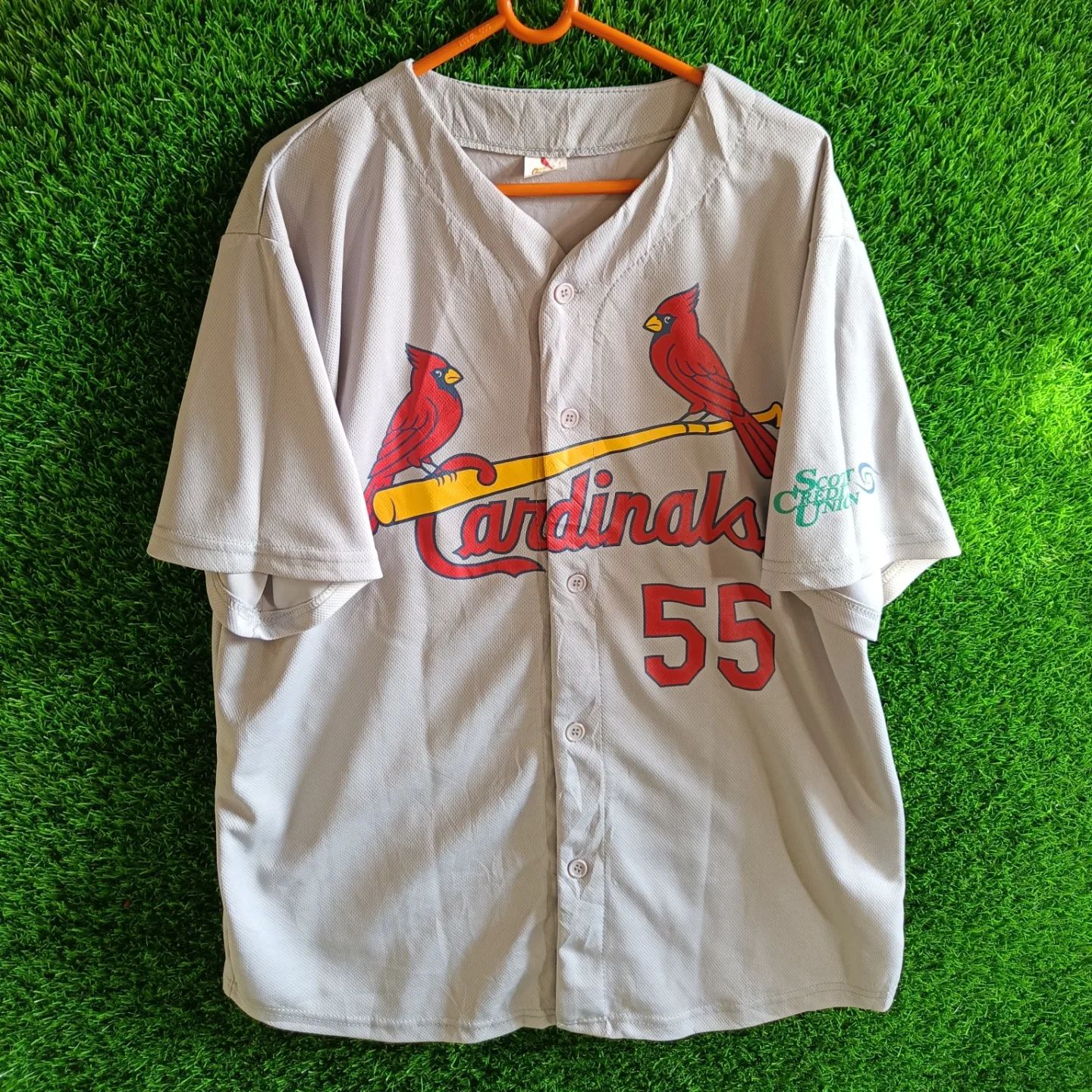 MLB  Cardinals Piscotty 55 (Oversized Half sleeve Shirt or jersey unisex) - Thrift Wallet
