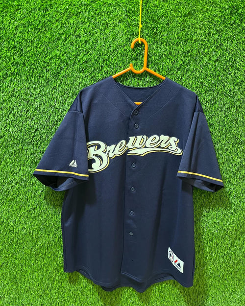 MLB Brewers Sheets 15 (Oversized Half sleeve Shirt or jersey unisex) - Thrift Wallet