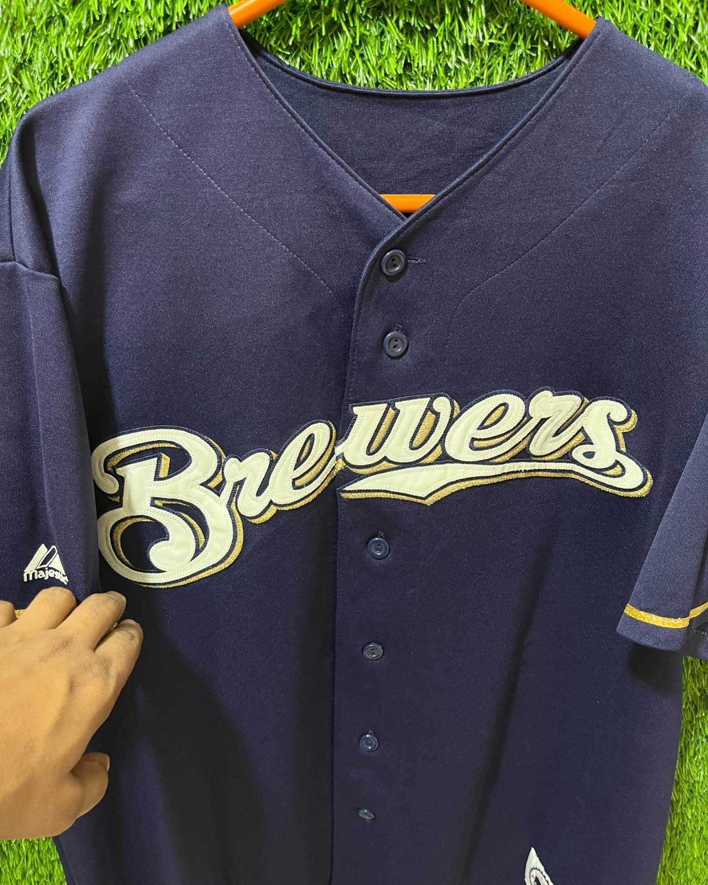 MLB Brewers Sheets 15 (Oversized Half sleeve Shirt or jersey unisex) - Thrift Wallet