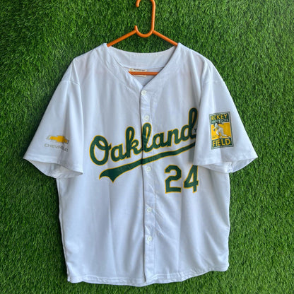 MLB Oakland Henderson 24 (Oversized Half sleeve Shirt or jersey unisex)