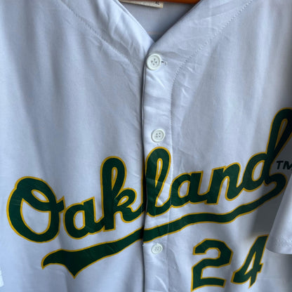 MLB Oakland Henderson 24 (Oversized Half sleeve Shirt or jersey unisex)