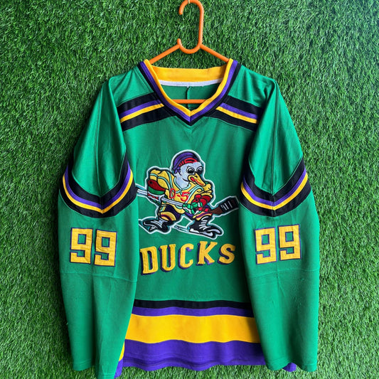 NHL Vintage ducks jersey (Oversized Full  Sleeve Ice hockey T Shirt or jersey unisex)