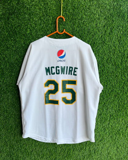 MLB Athletic Mcgwire 25 (Oversized Half sleeve Shirt or jersey unisex)