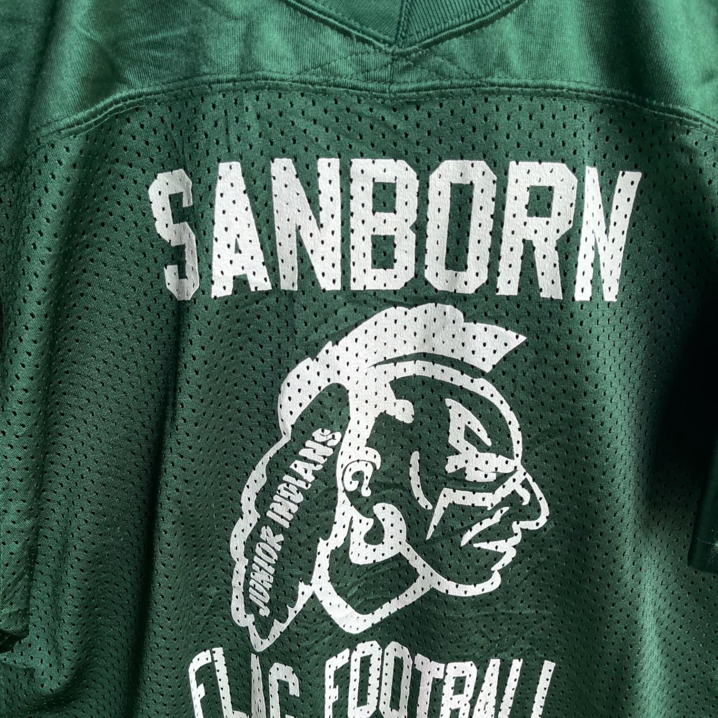 NFL Mesh Top Sanborn Flag Football 3 (Oversized Half sleeve T Shirt or jersey unisex)