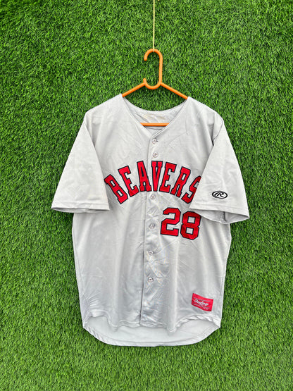 MLB BEAVERS 28  (patchwork) (Oversized Half Sleeve T shirt or Jersey Unisex)