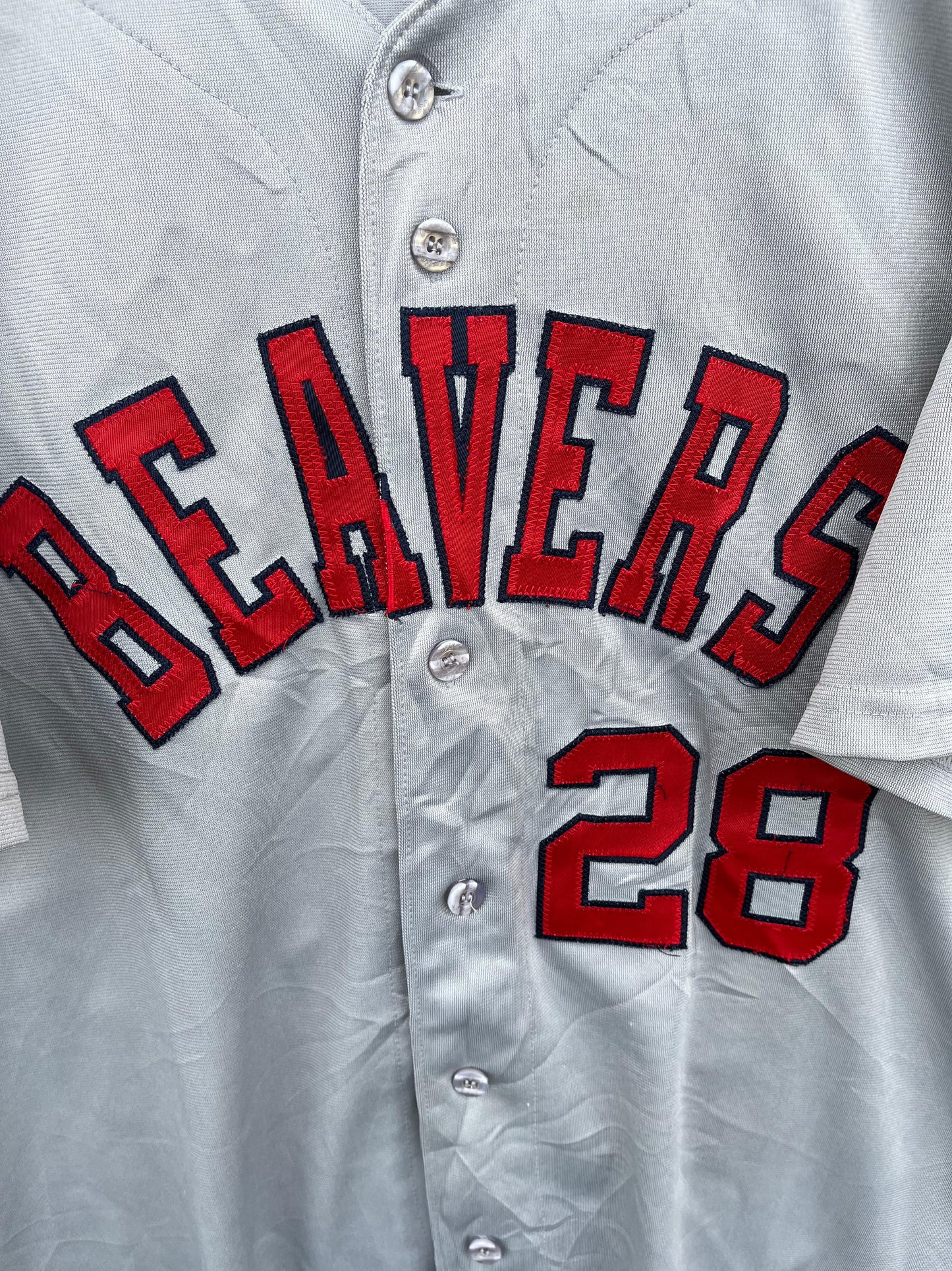 MLB BEAVERS 28  (patchwork) (Oversized Half Sleeve T shirt or Jersey Unisex)