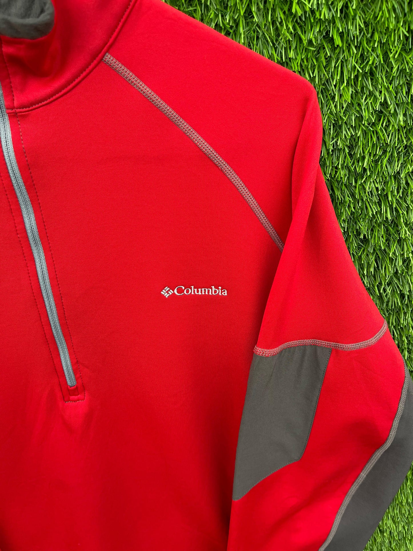 Quarter zip Track jacket  | Running & Traning Activewear | Winter Gymwear  | Columbia Jacket  (Oversized Full Sleeve T shirt or Jersey Unisex)