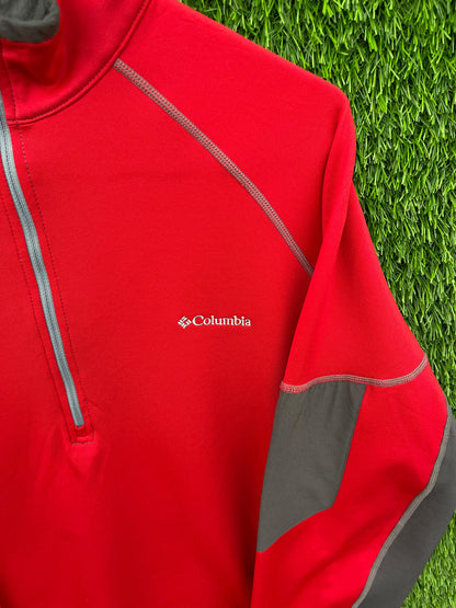 Quarter zip Track jacket  | Running & Traning Activewear | Winter Gymwear  | Columbia Jacket  (Oversized Full Sleeve T shirt or Jersey Unisex)