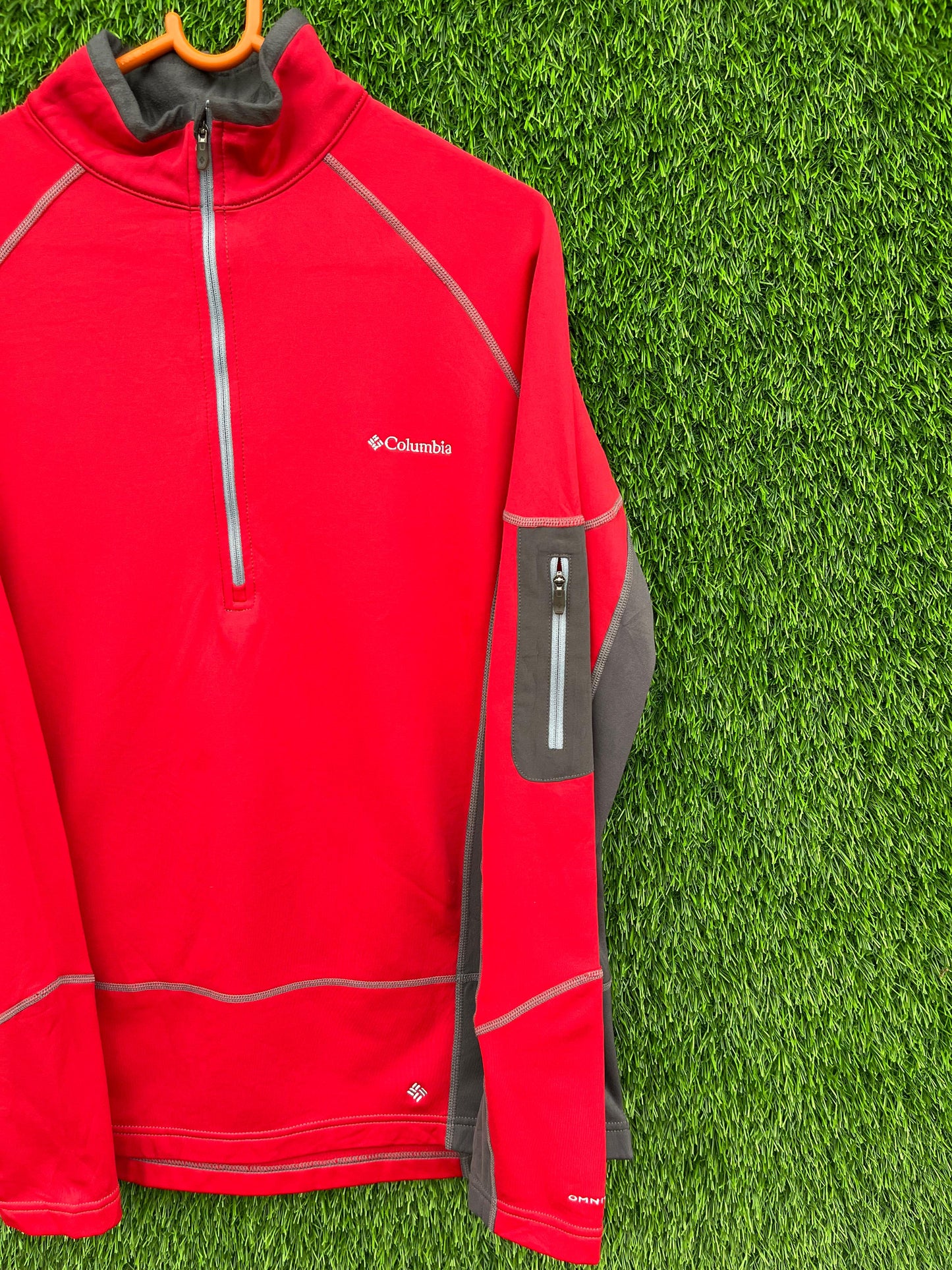 Quarter zip Track jacket  | Running & Traning Activewear | Winter Gymwear  | Columbia Jacket  (Oversized Full Sleeve T shirt or Jersey Unisex)