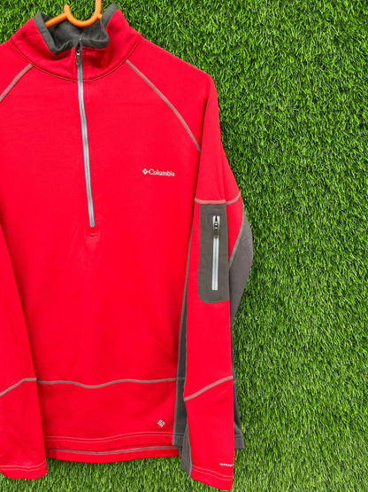 Quarter zip Track jacket  | Running & Traning Activewear | Winter Gymwear  | Columbia Jacket  (Oversized Full Sleeve T shirt or Jersey Unisex)