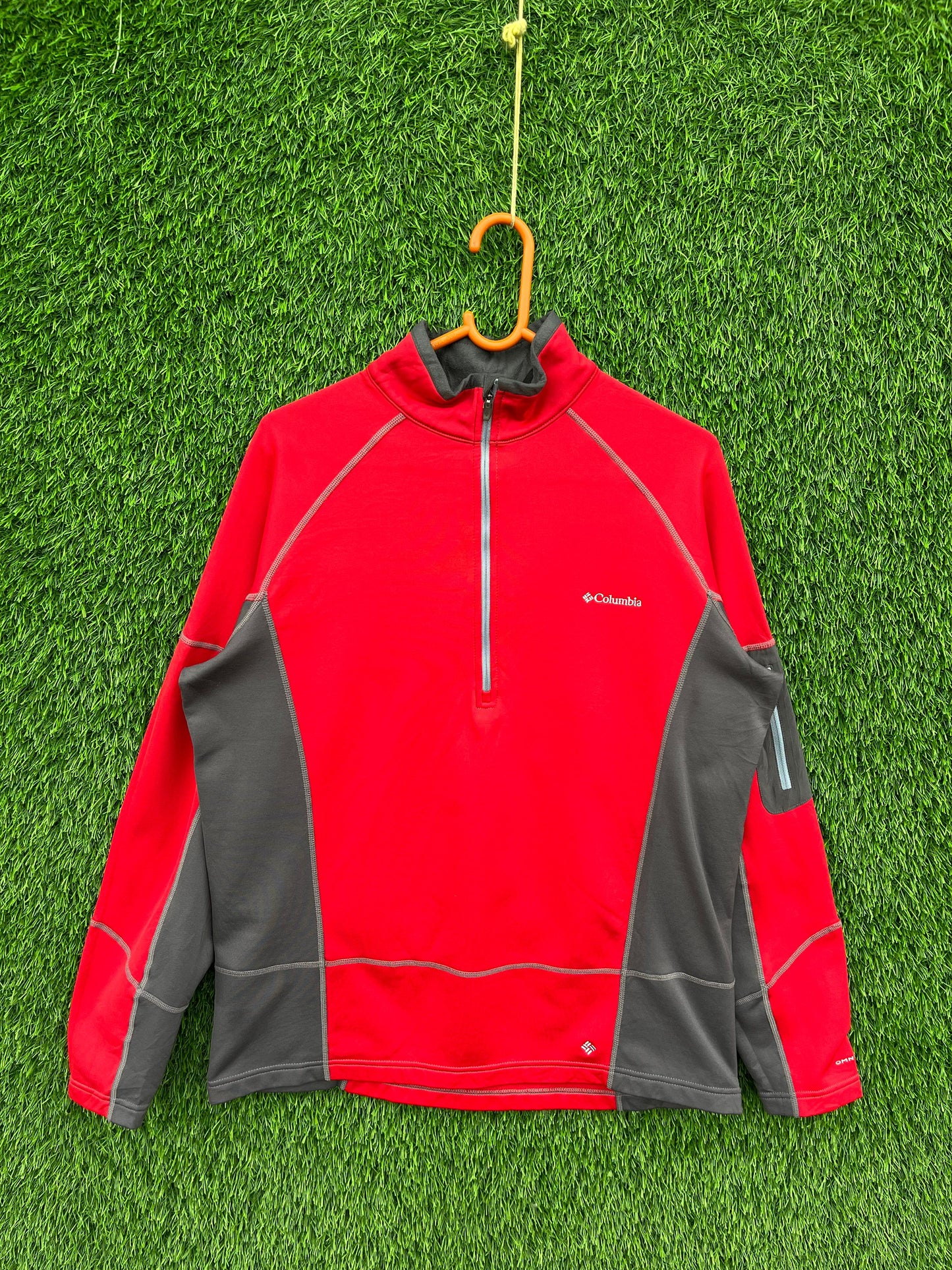 Quarter zip Track jacket  | Running & Traning Activewear | Winter Gymwear  | Columbia Jacket  (Oversized Full Sleeve T shirt or Jersey Unisex)