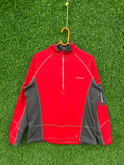 Quarter zip Track jacket  | Running & Traning Activewear | Winter Gymwear  | Columbia Jacket  (Oversized Full Sleeve T shirt or Jersey Unisex)