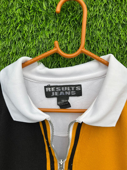 Quarter Zip Result jeans Tshirt (Oversized Half Sleeve T shirt or Jersey Unisex)