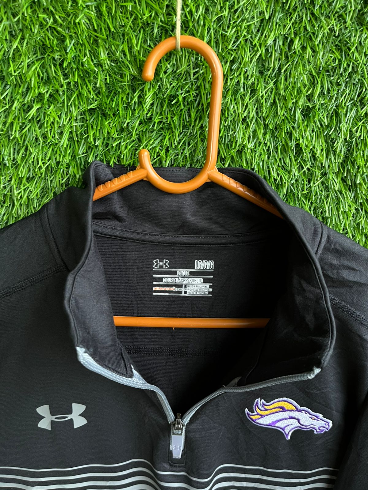 Underarmour Broncos Track Jacket | Sportswear , Gymwear & Activewear | Track& Field| Running (Oversized Full Sleeve T shirt or Jersey Unisex)