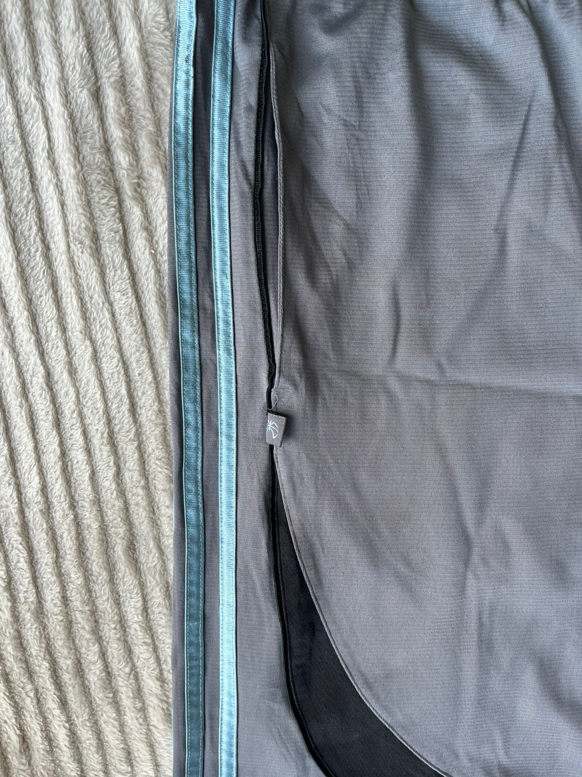 Adid@s SHORTS 3 blue shiny stripes