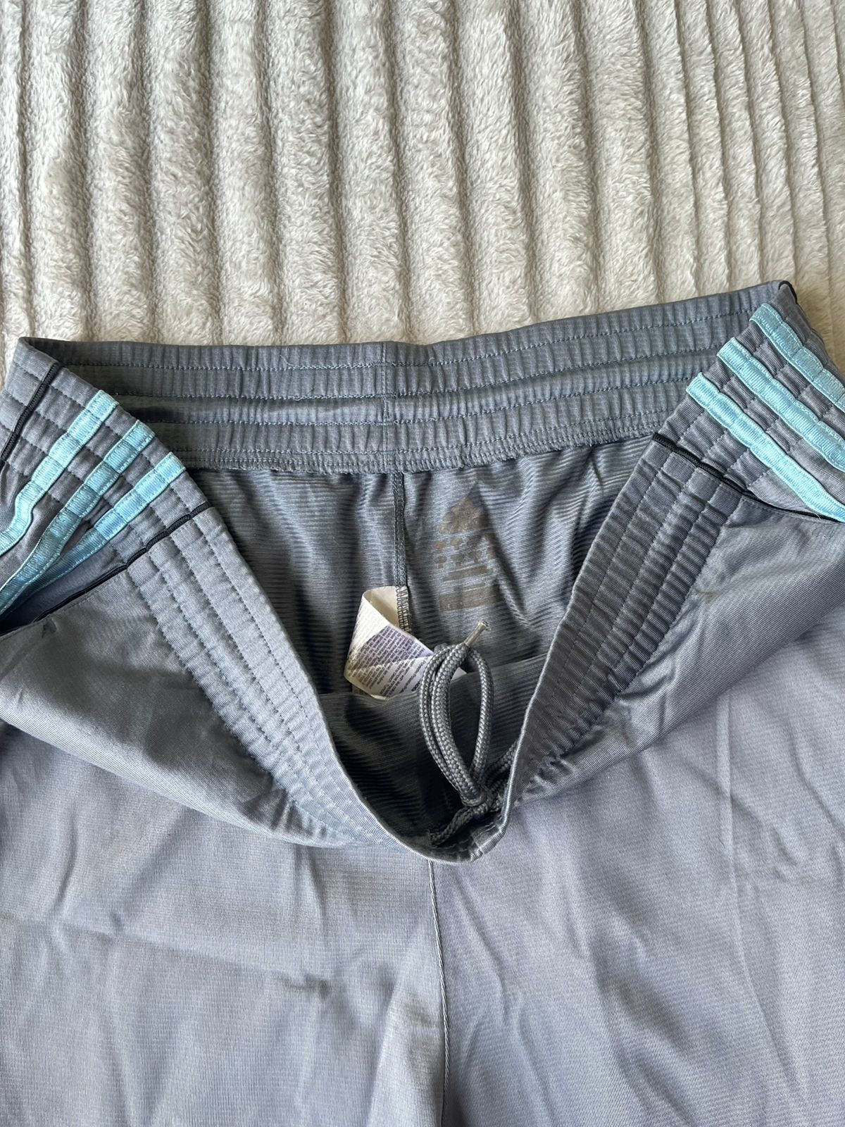 Adid@s SHORTS 3 blue shiny stripes