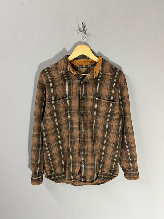 St. john Bay Heavy Vintage Flannel Shirt for Men & Women | Oversized Checked Cotton Shirt | Winter Casual Wear India