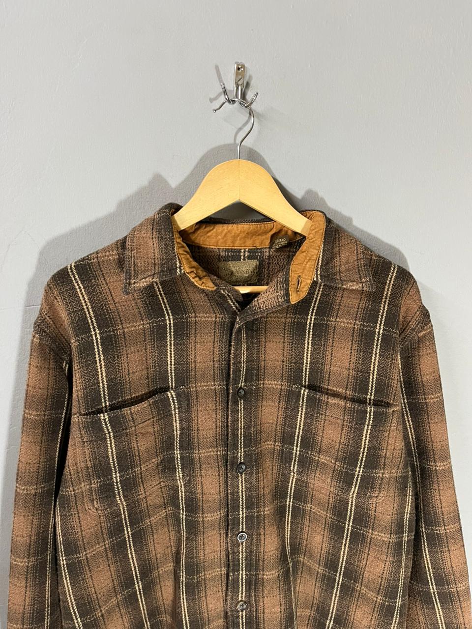 St. john Bay Heavy Vintage Flannel Shirt for Men & Women | Oversized Checked Cotton Shirt | Winter Casual Wear India