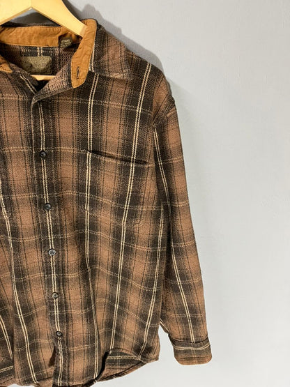 St. john Bay Heavy Vintage Flannel Shirt for Men & Women | Oversized Checked Cotton Shirt | Winter Casual Wear India