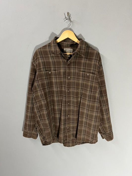 Duluth trading co .Vintage Heavy Flannel Shirt for Men & Women | Oversized Checked Cotton Shirt | Winter Casual Wear India